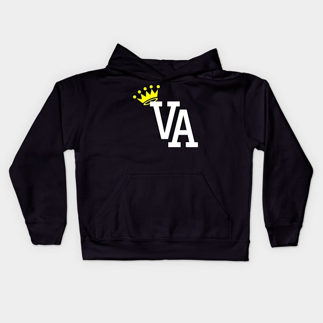 King Of Virginia Kids Hoodie by airealapparel